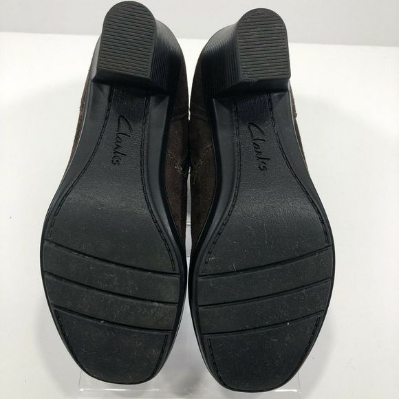 Clarks Bendables Suede Cuff Ankle Boots - Picture 6 of 8